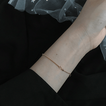 Load image into Gallery viewer, 925 Sterling Golden Silver Shinning Bracelet For Women With Simple Parttern