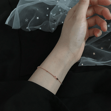 Load image into Gallery viewer, 925 Sterling Golden Silver Shinning Bracelet For Women With Simple Parttern