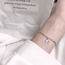 Load image into Gallery viewer, 925 Sterling Silver Shinning Bracelet For Women With Little Star Shape Icon