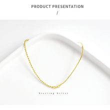 Load image into Gallery viewer, 925 Sterling Golden Silver Shinning Bracelet For Women With Simple Parttern
